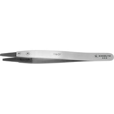 Excelta	116-CF Carbon Fiber Hole in Tip Neverust Anti-Magnetic Stainless Steel Tweezer