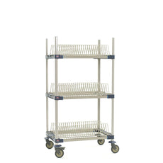 MetroMax 4 Mobile Drying Rack with Three Tray Racks, 26" x 38" x 68"