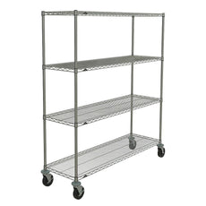 Super Erecta 4-Tier Stem Caster Cart, Brite, 18" x 60" x 67.875"