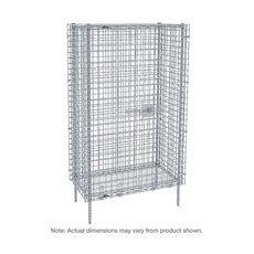 Super Erecta Stationary Security Unit, Chrome, 33.5" x 62.5" x 66.8125"