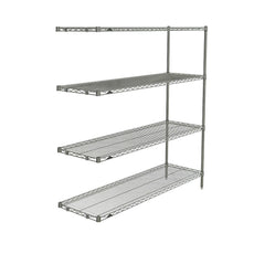 Super Erecta 4-Tier Add-On Unit, Brite, 18" x 60" x 63"