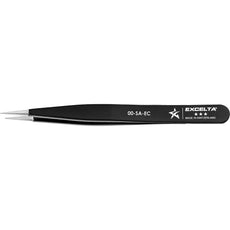 Excelta 00-SA-EC Strong Medium Point Neverust Anti-Magnetic Tweezer with Epoxy Handle