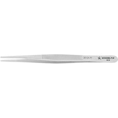 Excelta 20-SA-PI Straight Strong Fine Serrated Tip Anti-Magnetic Stainless Steel Tweezer