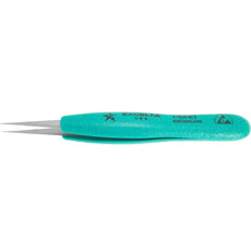 Excelta 1-SA-ET Ergo-Tweeze 5" Very Fine Point Neverust Anti-magnetic Stainless Steel Ergo Tweezer