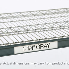 Super Erecta Label Holder, Gray, 13" L x 1.25" H