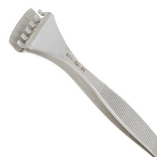 Excelta 691-SA-PI 6-Tooth Upper Paddle Anti-Magnetic Stainless Steel Tweezer