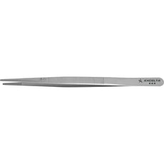 Excelta JS-11 .071" Straight Stainless Steel Gemology Forceps with Large Serrated Tip