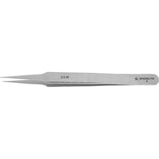 Excelta 2-S-SE 4.75" Straight Tapered Very Fine Point Stainless Steel Tweezer