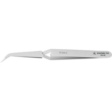 Excelta 31-SA-C Oblique Fine Point Neverust Anti-Magnetic Stainless Steel Tweezer