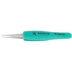 Excelta M-5-SA-ET Ergo-Tweeze 3.75" Tapered Ultra Fine Point Neverust Anti-Magnetic Stainless Steel Ergo Tweezer