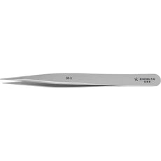 Excelta 00-S .018" x .010" Straight Strong Medium Point Stainless Steel Tweezer