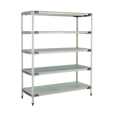 MetroMax i 5-Tier Starter Unit with Solid Bottom Shelf, 24" x 60" x 74"