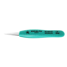 Excelta 3C-SA-ET Ergo-Tweeze 4.75" Very Fine Point Neverust Anti-magnetic Stainless Steel Ergo Tweezer