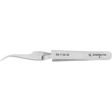 Excelta DN-7-SA-SE Curved Very Fine Point Anti-Magnetic Stainless Steel Tweezer