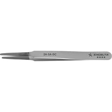 Excelta 2A-SA-DC .070" x .005" Straight Tapered Flat Point Anti-magnetic Stainless Steel Diamond Tipped Tweezer