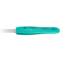 Excelta 4-SA-ET Ergo-Tweeze .005" x .003" Tapered Ultra Fine Point Neverust Anti-Magnetic Stainless Steel Ergo Tweezer