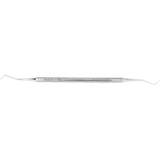 Excelta 334C .01" Angled Stainless Steel Double Ended Tip Probe