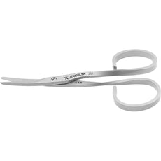 Excelta 351 Surgical Stainless Steel Shear Cut High Precision Scissors with 1.13" Straight Blades