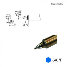 T31-01WD08 Chisel Tip, 840°F / 450°C - T31-01WD08