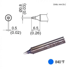 T31B-01D08 Chisel Tip, 840°F / 450°C - T31B-01D08