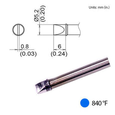 T31B-01D52 Chisel Tip, 840°F / 450°C - T31B-01D52