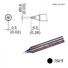 T31B-02D08 Chisel Tip, 750°F / 400°C - T31B-02D08