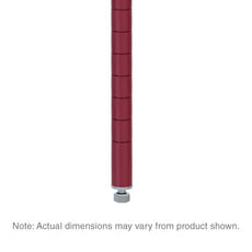 Super Erecta SiteSelect Stationary Shelving Post, Flame Red, 86.5" H