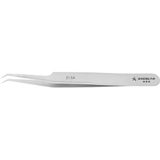 Excelta 51-SA Bent Very Fine Point Neverust Anti-Magnetic Stainless Steel Tweezer