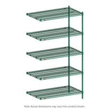 Super Erecta 5-Tier Add-On Unit, Metroseal 3 Epoxy, 18" x 30" x 24"