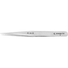 Excelta 3C-SA-SE Very Fine Straight Point Anti-Magnetic Stainless Steel Tweezer