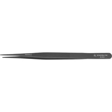 Excelta Trisista 3 Straight Anti-Magnetic Stainless Steel Gemology Forceps with Double-Cut Serrations