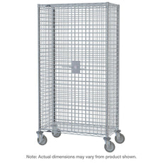 Super Erecta Mobile Security Unit, Chrome, 33.5" x 40.75" x 67.9375"