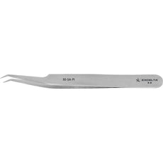 Excelta 50-SA-PI 30ø Bent Very Fine Point Anti-Magnetic Stainless Steel Tweezer