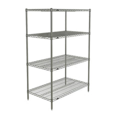 Super Erecta 4-Tier Starter Unit, Brite, 24" x 42" x 63"