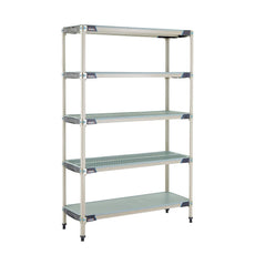 MetroMax i 5-Tier Starter Unit with Solid Bottom Shelf, 18" x 48" x 74"