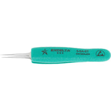 Excelta 5-SA-ET Ergo-Tweeze 4.75" Tapered Ultra Fine Point Neverust Anti-Magnetic Stainless Steel ErgoTweezer