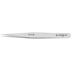 Excelta 3C-S-SE 4.25" Very Fine Point Stainless Steel Tweezer