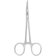 Excelta 36-SE 5" Curved Stainless Steel Hemostat with Serrated Jaws