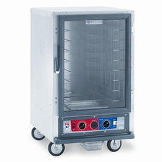 C5 1 Series Holding Cabinet, 1/2 Height, Combination Module, Full Length Clear Door, Lip Load Aluminum Slides