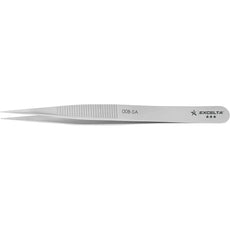 Excelta 00B-SA .018" x .010" Straight Strong Point Neverust Anti-Magnetic Stainless Steel Tweezer