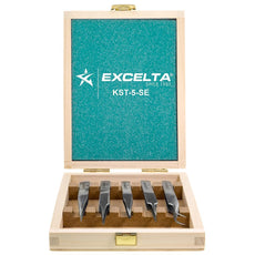 Excelta KST-5-SE 5-Piece Anti-Magnetic Stainless Steel Tweezer Kits