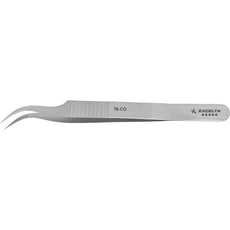 Excelta 7B-CO Curved Very Fine Serrated Tips Cobalt Alloy Tweezer