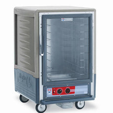 C5 3 Series Holding Cabinet with Insulation Armour, 1/2 Height, Heated Holding Module, Full Length Clear Door, Lip Load Aluminum Slides, 120V, 2000W, Gray