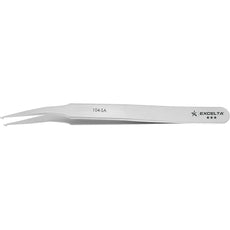 Excelta 104-SA Angled Paddle Wide Point Neverust Anti-Magnetic Stainless Steel Tweezer