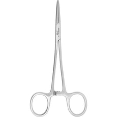 Excelta 37-SE 6" Straight Stainless Steel Hemostat with Serrated Jaws