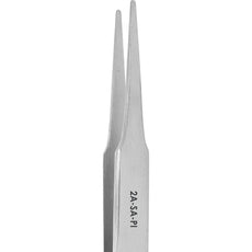 Excelta 2A-SA-PI Straight Tapered Flat Point Anti-Magnetic Stainless Steel SMD and Label Handling Tweezer