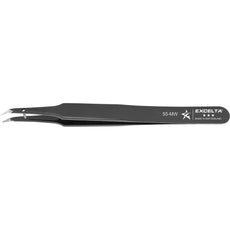 Excelta 55-MW Angled Tapered Tip Carbon Steel Cutting Tweezer