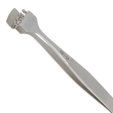 Excelta 491-SA-PI 4-Tooth Upper Paddle Anti-Magnetic Stainless Steel Wafer Handling Tweezer