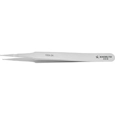 Excelta 102A-SA Offset Angled Paddle Tip Neverust Anti-Magnetic Stainless Steel Tweezer