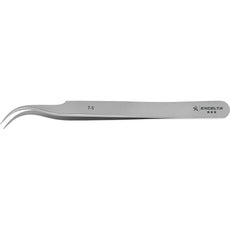 Excelta 7-S Very Fine Curved Point Stainless Steel Tweezer